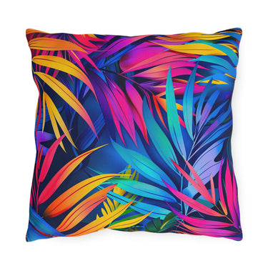 Floral Radiance Outdoor Throw Pillow